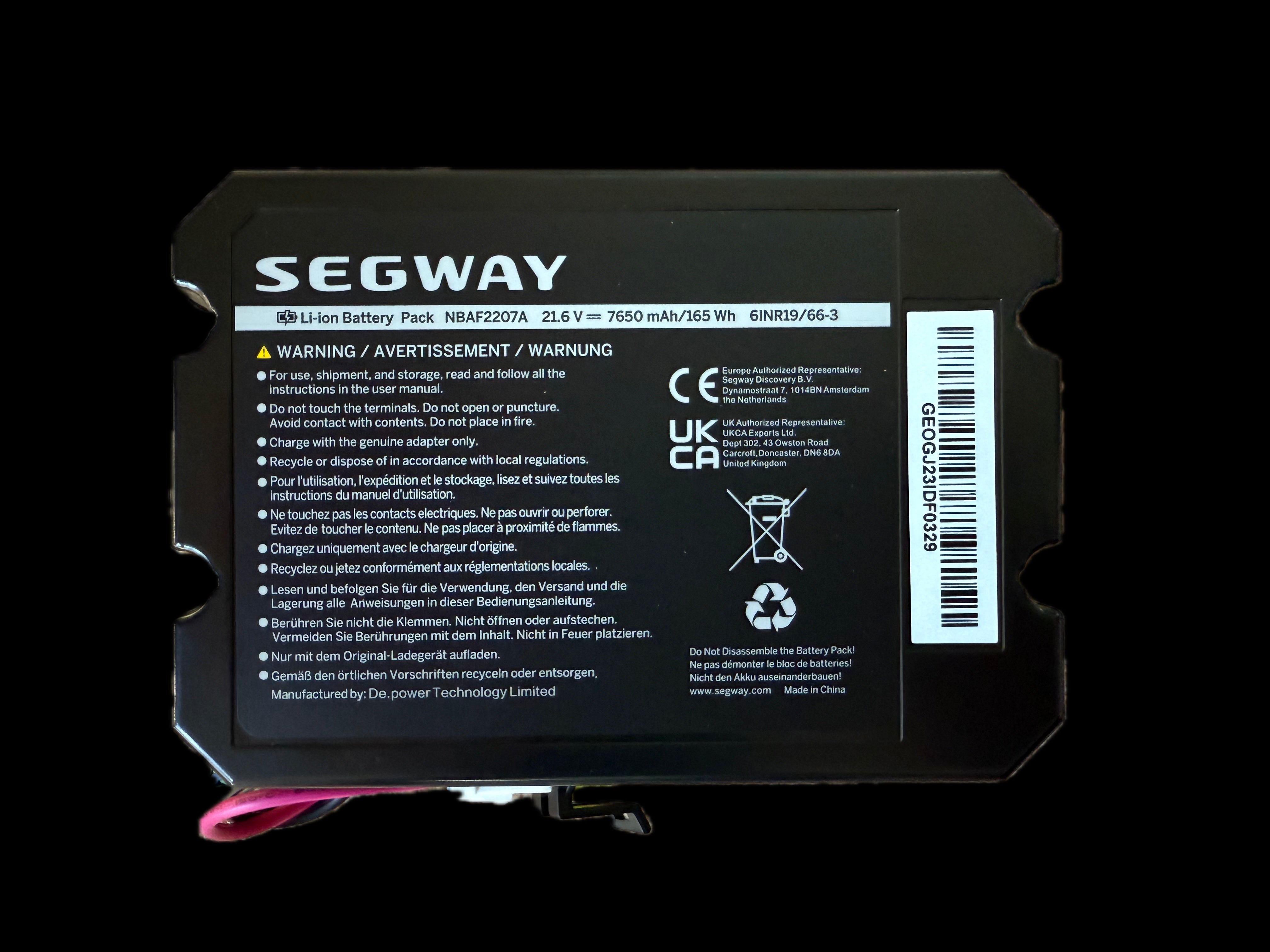 Battery for H1500